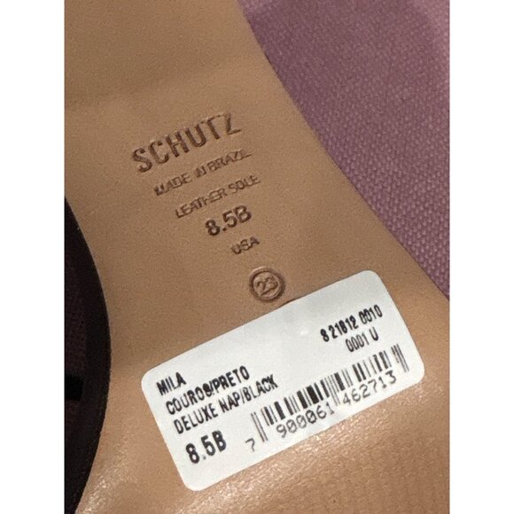 Schutz Mila Sandals in Black 8.5 New with Box Womens Crystal High Heels - Picture 14 of 16